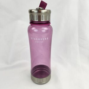 ☕️Starbucks Clear Raspberry Stainless Steel Cold Beverage 18oz Tumbler